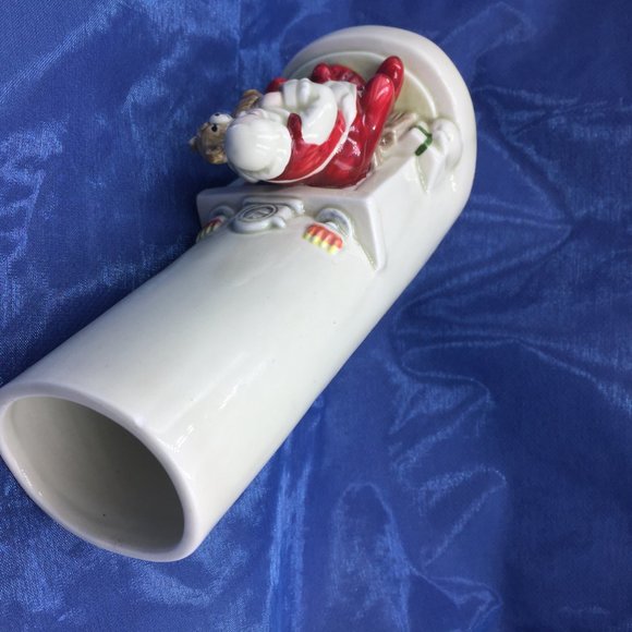 Vintage Gibson Greeting Cards Santa Claus Vase, Collectible Santa Christmas Gift - Picture 3 of 5